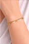 Steel Sequin Gold Color Minimal Bracelet Does Not Tarnish. 20 cm