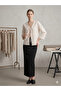 Women's Stone Tassel Detailed Loose Cut Textured Kimono Blouse - 2