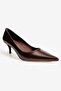 Women's Stiletto Pointed Toe Heeled Shoes Elva Brown - 5