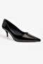 Women's Stiletto Pointed Toe Heeled Shoes Elva Black - 5