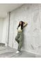 Women's Linen Waist with Rubber Tie-Up High Waist Loose Fit Pants - 8