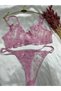 PEMBE DANTELLİ BRALET TAKIM