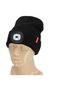 Winter hat with lantern, black color, universal size - 2