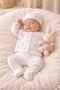 100% Cotton Seasonal Teddy Bear Embroidered Newborn Baby Boy 5 Piece Hospital Discharge Bodysuit Set 0-3 Months - 6