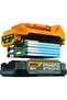 PowerStack 18 volt cordless drill combo set, (yellow/black, 2x POWERS - 4