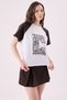 Crep Women's College Printed Raglan Sleeve T-Shirt – Relaxed Fit 100% Cotton - 2