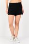 Women Solid Basic Shorts, Black