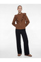 Comfortable Fit Regular Waist Pocket Detailed Viscose Wide Leg Trousers
