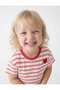 Striped Red Baby Girl T-Shirt 6Smg10138Ak - 2