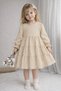 Girls' Bohemian Style Dress with Layered Skirt