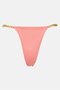 Women Chain Detailed Pull On Bikini Bottom, Pink - 3