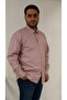 Big Size Red Striped Men's Shirt Btl-6126-Tss