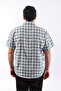 Short Sleeve Plaid Cotton Men's Shirt Kk-8061-Tss - 3