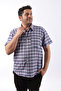 Short Sleeve Plaid Cotton Men's Shirt Kk-8059-Tss - 5
