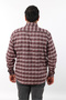 Plus Size Black-Grey Plaid Wool Flannel Men's Shirt (Btl-7109-Tss) - 2