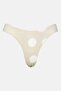 Women Polka Dots High Leg Bikini Bottom, Sage Green - 3