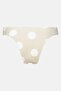 Women Polka Dots High Leg Bikini Bottom, Sage Green - 2
