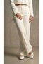Women's White Pearl Detailed Leather Ballerinas 1cm Byndvb03 - 5
