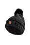 T. Lady Knitted Women's Black Beanie - 2