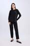 Regular Fit Crew Neck Rhinestone Long Sleeve T-Shirt D8081Ax25Sp - 2