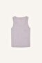 Regular Fit Round Neck Sleeveless Ribbed Pajama Top F0110Ax25Sm - 7