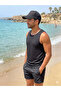 Mesh Sports Unisex Hat (Black) (5 Panels, Seamless Front Center) - 2