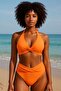 Triangle Twist Toparlayıcı Bikini Üstü - 5