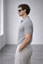 Gray Men's Buttoned Polo Collar Knitwear T-Shirt - Md2042 - 6