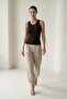 Bitter Brown Sleeveless Crew Neck Knitwear - 6