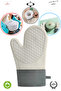 1Pcs Heat Resistant Silicone Oven Mitt Non-Slip Waterproof High Heat Protective Kitchen Gloves