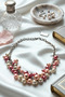 Colorful Pearl Collar Necklace - 2