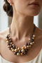 Colorful Pearl Collar Necklace