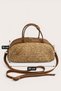 Portofino Wicker Weave Detailed Genuine Leather Women's Hand and Cross Shoulder Bag Stylish for Daily Use - 7
