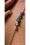 United Colors Necklace I Colorful Stone Y Necklace I Multicolor Minimal I Stainless Steel I Daily Wear I Women's - 3