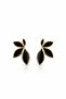 Pearlescent Colorful Lotus Flower Model Gold Earrings - 5