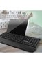 IBK-272QU Kablosuz Ofis Klavye | Çoklu Bağlantı Sessiz Bluetooth 5.0 + 2.4GHz 114 Tuş Tablet Standı - 2