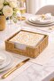 Rattan Square Napkin Holder, Rattan Organizer