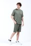Men's John Borners Printed Oysho Fabric Shorts and T-Shirt Set Green - 26Y 7819 - 3