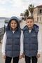 Unisex Snap Fastener Hooded Printed Inflatable Vest - 7
