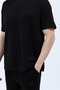 Men's John Borners Printed Oysho Fabric Tracksuit Set Black - 26Y 7852 - 7