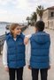 Unisex Snap Fastener Hooded Printed Inflatable Vest - 5