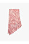 Patterned Asymmetrical Cut Slim Fit Midi Skirt - 4