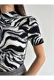 High Collar Patterned Short Sleeve Blouse Batik - Batik Pattern - 2