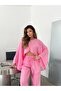 Casual Linen Set - Pink - 3