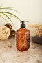 Venüs Glass Liquid Soap Dispenser Single-Amber •• Countertop Sink Dishwasher for Bathroom & Kitchen - 3