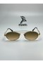 Miuw Gold Sap Brown Sunglasses Oval Frame Gradient Glass 50 Ekartman - 2