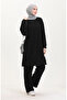 Astana Fabric Tunic Pants Double Set 0551-01 Black