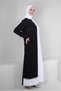 TWO COLOR STONE EMBROIDERED EVENING DRESS 50382