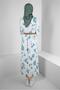 PATTERNED BUTTON DETAILED DRESS 43781 - 3
