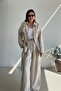 Beige Ruched Detail Set - 5